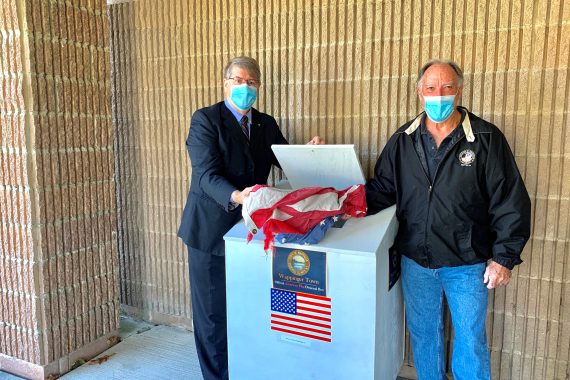 WAPPINGER TOWN OFFERS AN OFFICIAL AMERICAN FLAG DISPOSAL BOX AT TOWN HALL